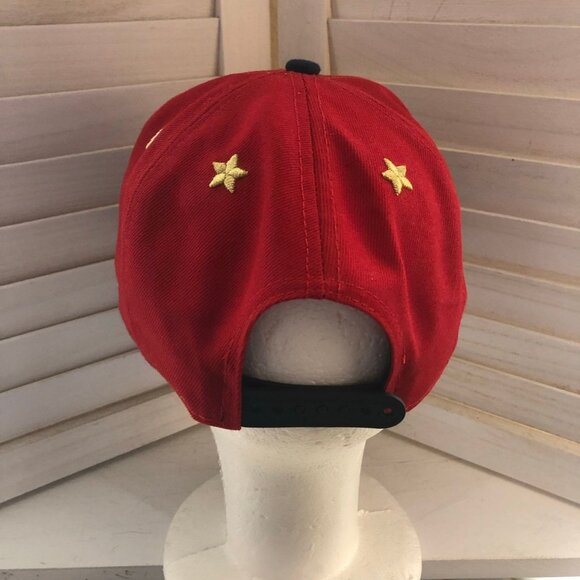 Marvel x New Era Captain Marvel Hat Embroided Starred Badge Snapback Red/Yellow - Picture 6 of 9